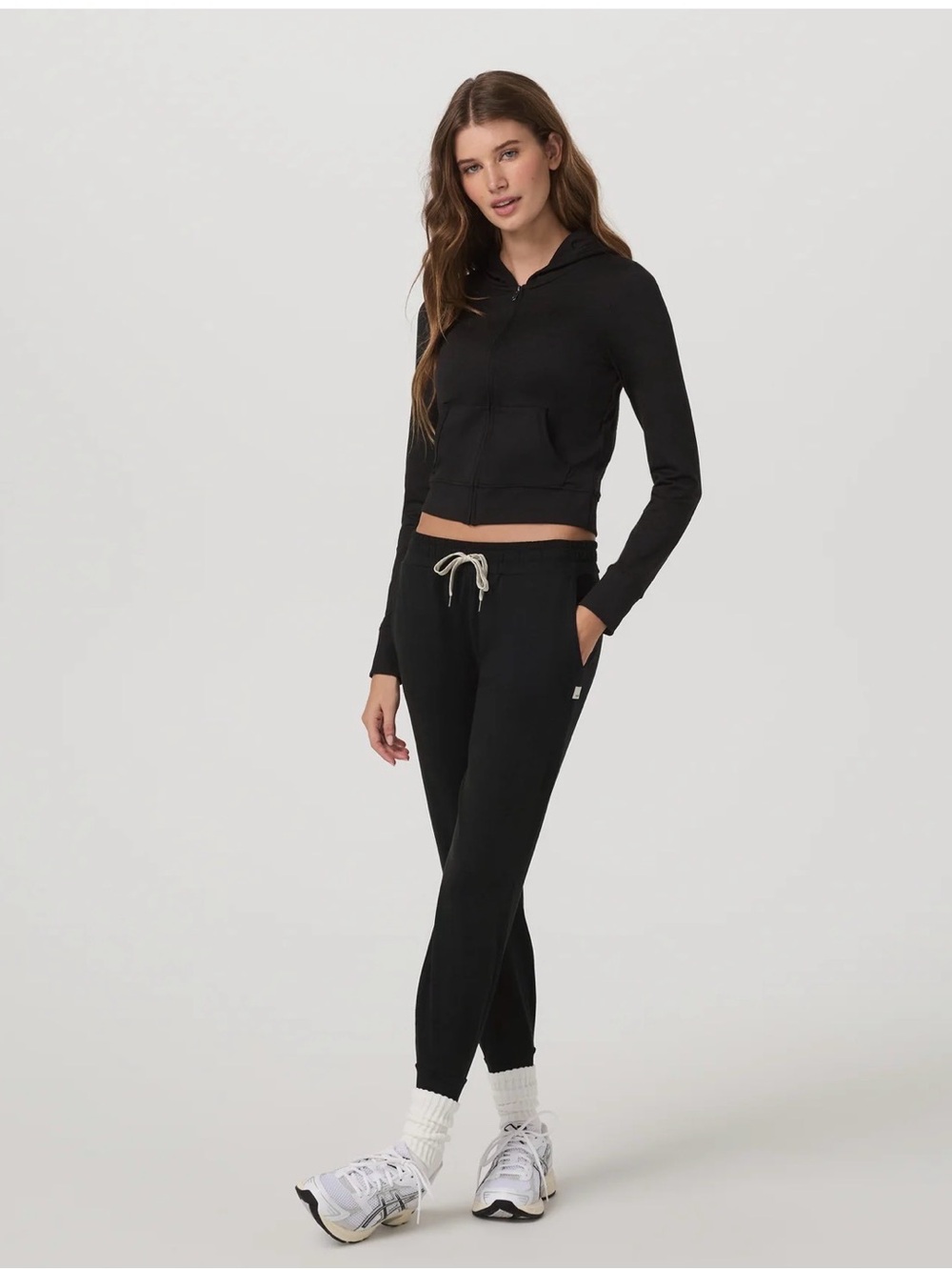 Vuori Black Drawstring Joggers with Tapered Leg